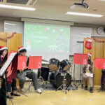 軽音楽部・吹奏楽部がクリスマスライブを開催しました